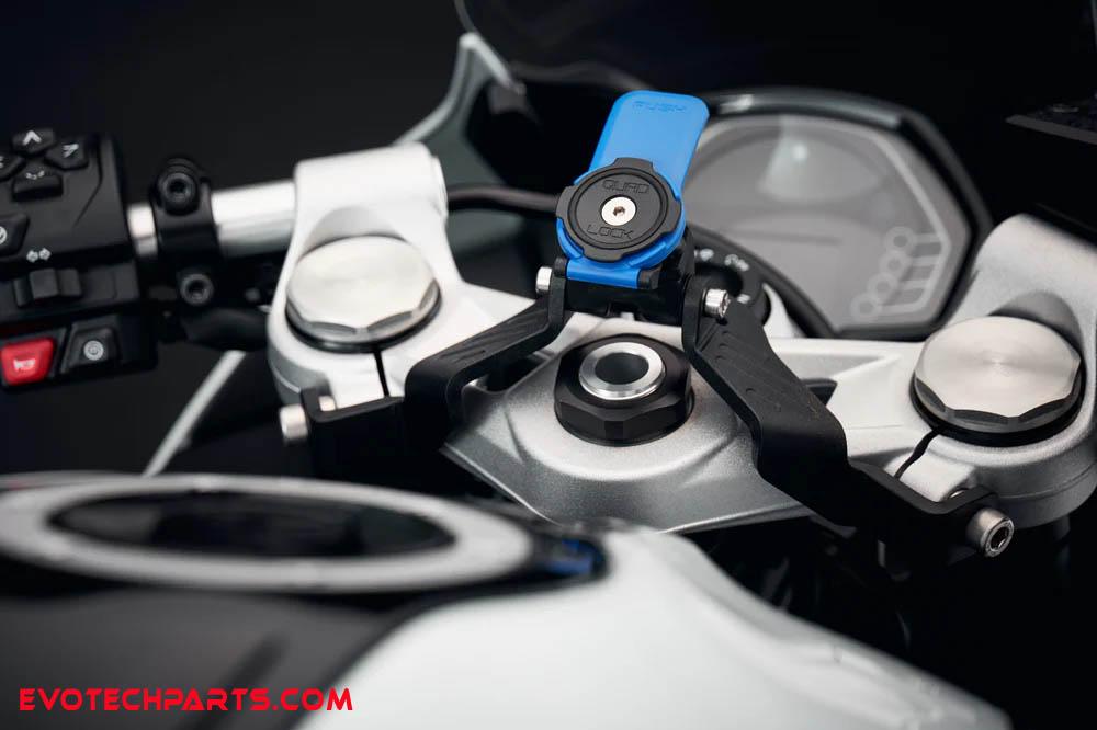 Triumph Daytona 660 Quad Lock kompatibler Navihalter von Evotech Performance